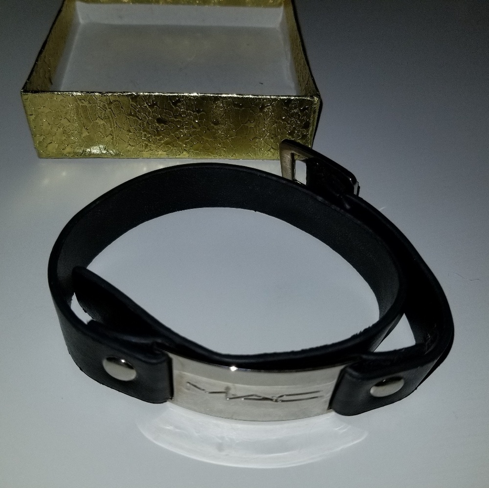 MAC leather bracelet